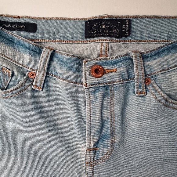Lucky Brand Denim Jeans Size 8/29 Charlie Skinny Low Rise Light Wash - Picture 3 of 10